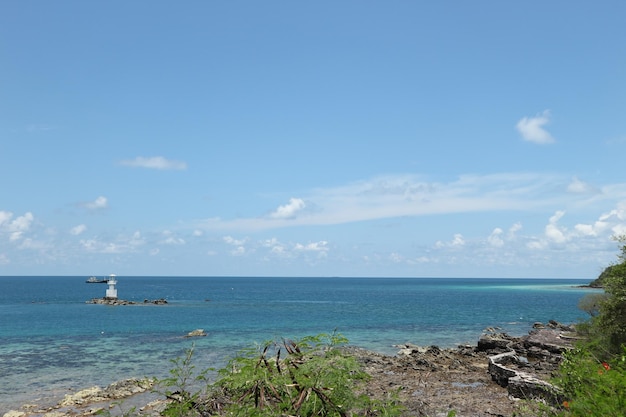 Beach of samae san island at chonburi in thailand