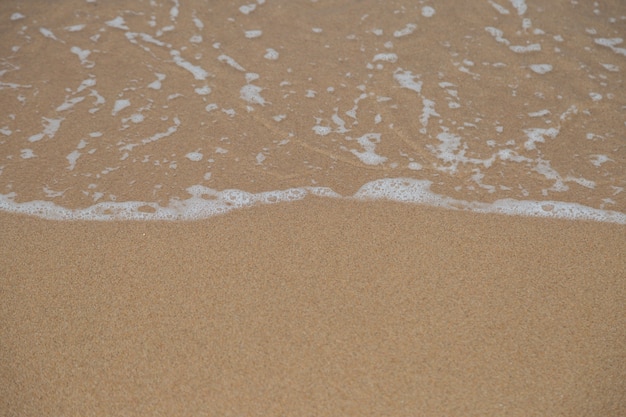 ビーチの砂と海の波の背景