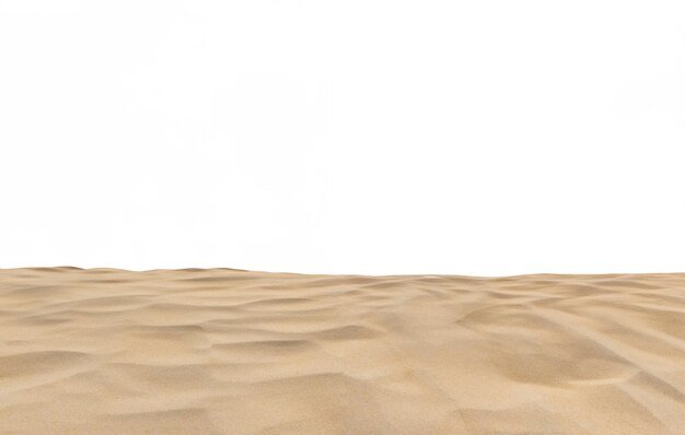 Premium Photo | Beach sand texture dicut on white background