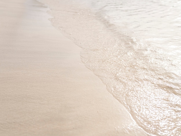 Beach sand with wave, summer concept