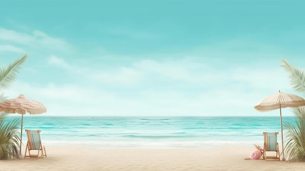 A beach scene with a girl on the beach and the ocean in the background.