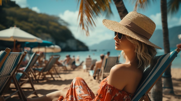 beach scene