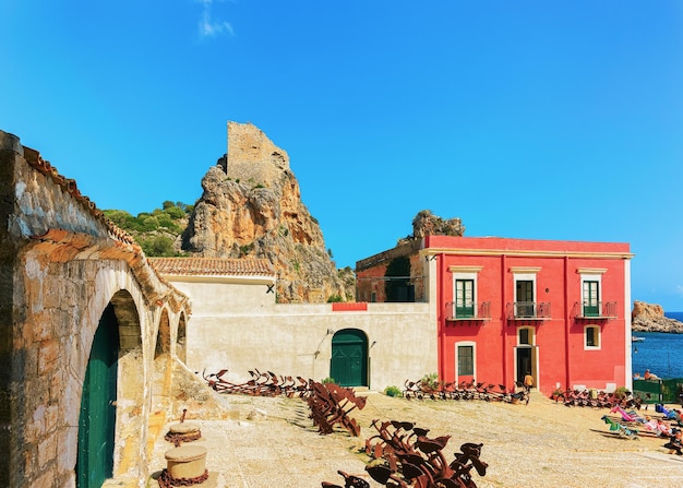 Scopello 해변, Castellammare del Golfo, Sicily, Italy