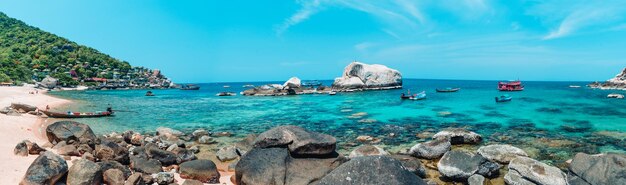 Beach and sea at Koh Tao Thailand