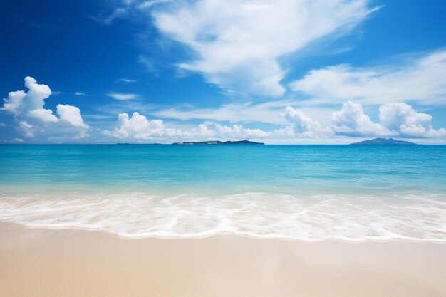 The beach and sea sunlight a perfect combination