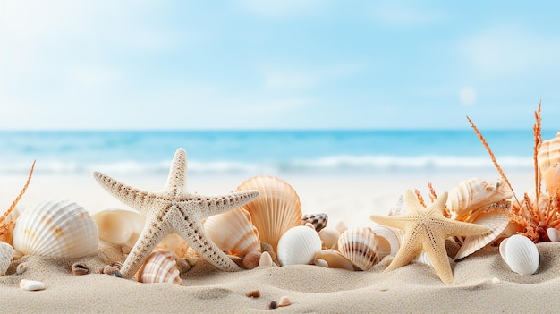 Famoby Mixed Sea Shells & Starfish - Beach Theme Malaysia