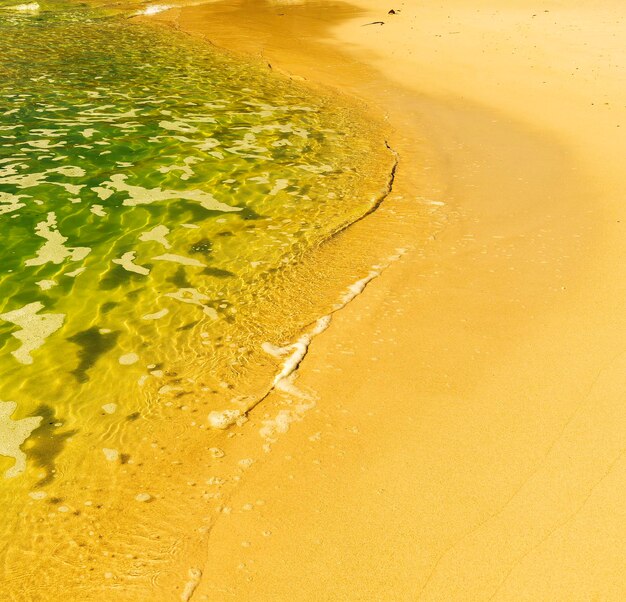 Beach shoreline in cape town south africa