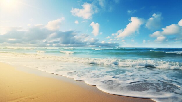 Premium AI Image | Beach Sky Background