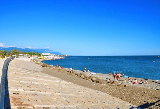 Beach in Sochi Russia