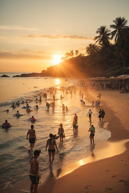 beach sunset