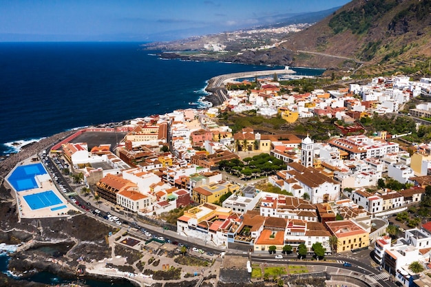 Beach in Tenerife Canary Islands SpainAerial view of Garachiko in the Canary Islands