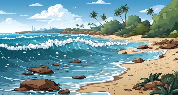 Photo beach theme background fantastic for your projects