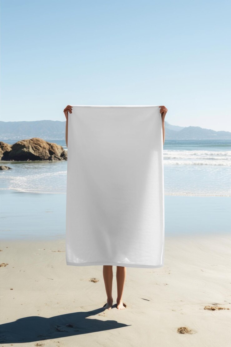 Photo beach towel sand relaxation