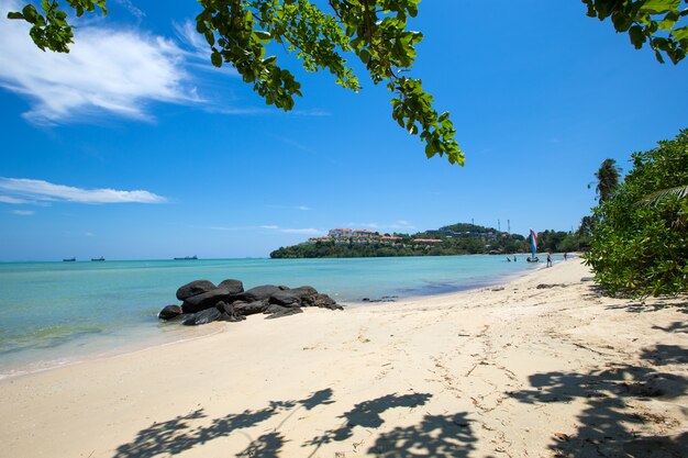 Photo beach and tropical sea