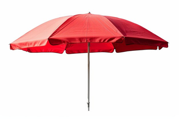 Beach umbrella isolated on white Clipping path included