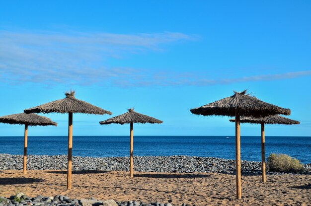 Beach Umbrella in Tenerife Canary Islands Spain Europe