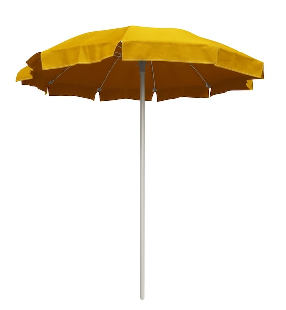 Photo beach umbrella yellow