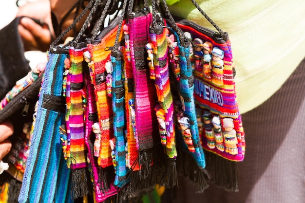 Beach vendors selling a local craft.