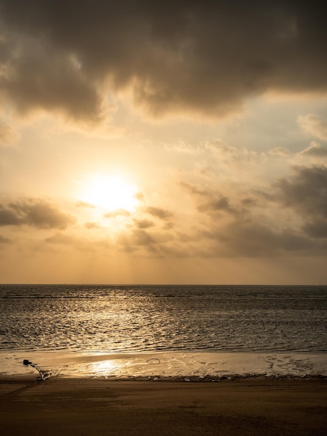 beach view in sunrise time