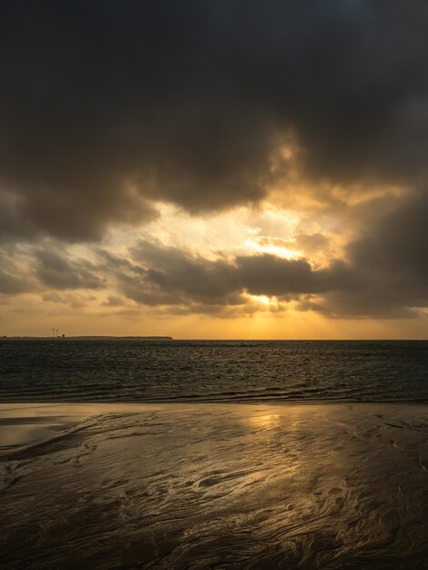 beach view in sunrise time