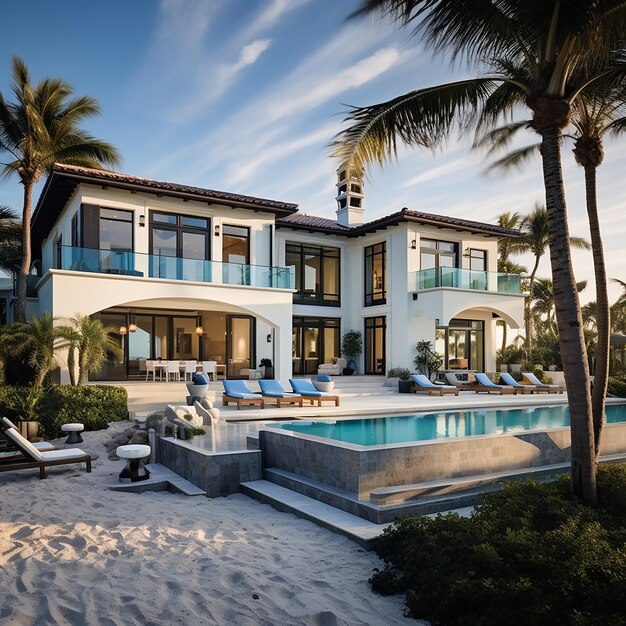 a beach villa in Florida