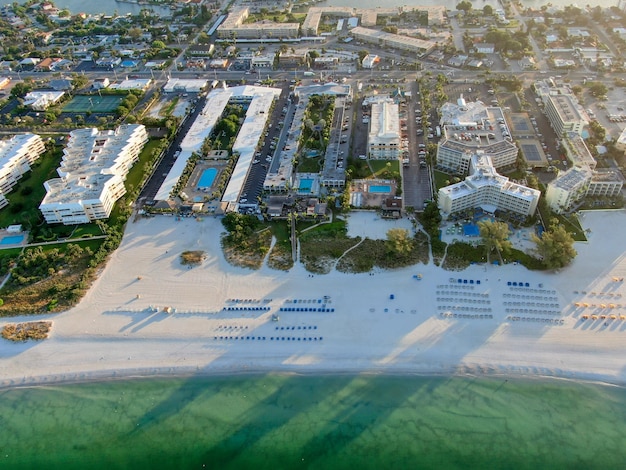 Beach vista from St Petersburg Beach Florida USA