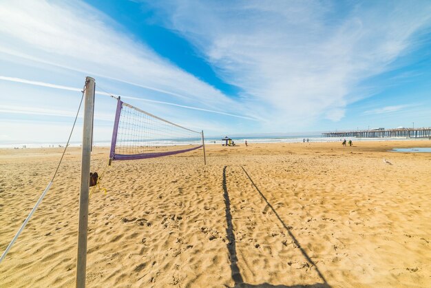 Beach Volley net in Pismo Beach California