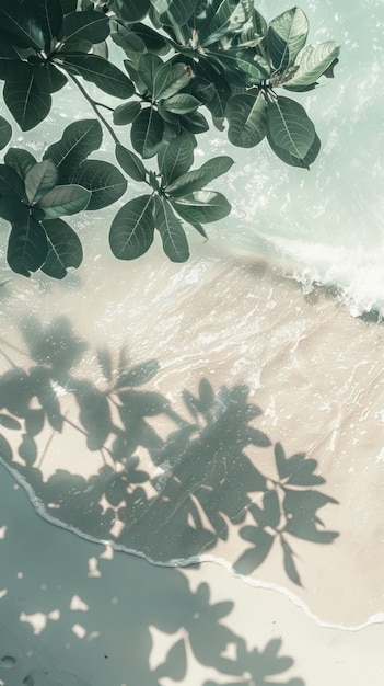 Photo beach wallpaper background summer plant leaf
