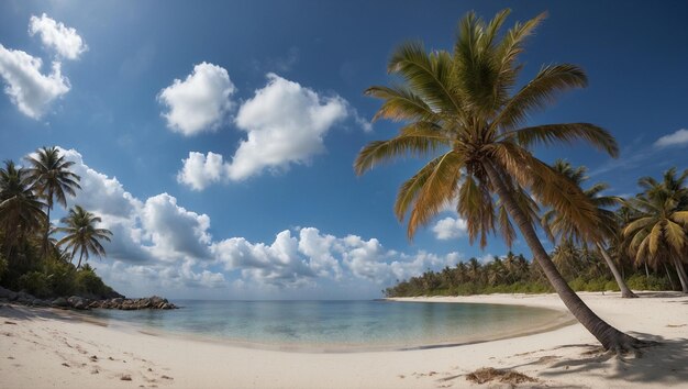 beach with clear blue sky photography