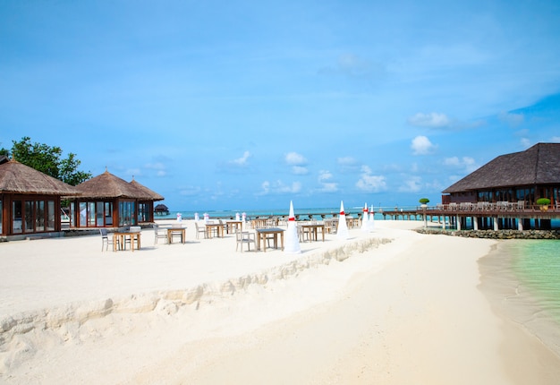 Beach with  Maldives