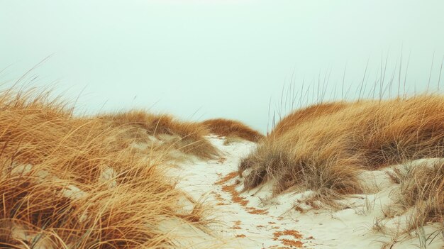 a beach with sand and seaweed on the sand