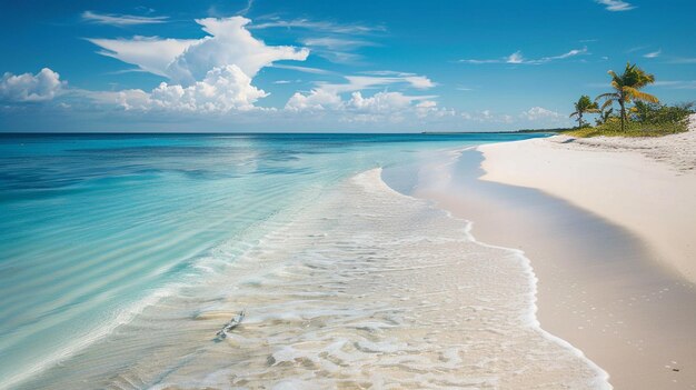 A Beach with White Sand