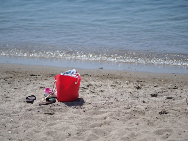 on the beach