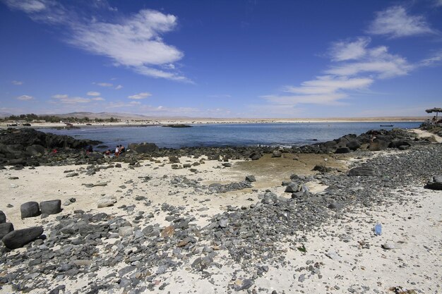 Beaches and harbour near Bahia Inglesia Caldera Chile