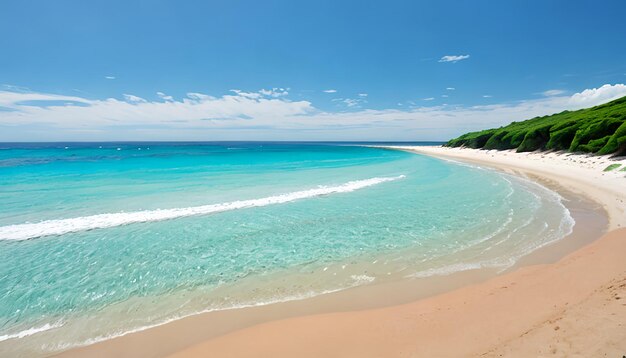 beaches and reefs in summer