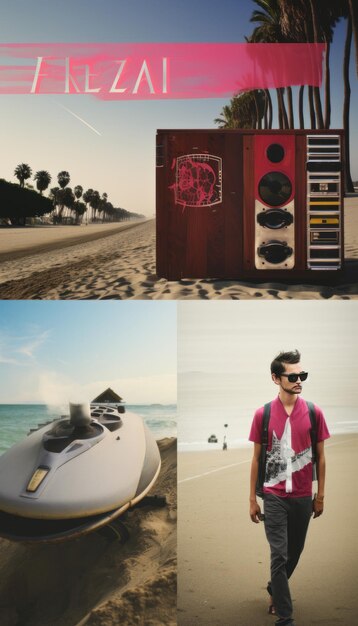 Premium Photo  Beachpunk Bohemians Unveiling a Slice of Life in 