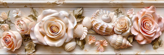 Photo beachside seashell collection variety of marine shells on sandy background summer vacation theme