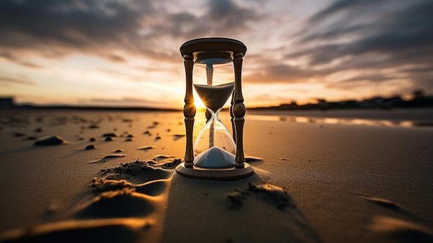 Foto orologio da spiaggia