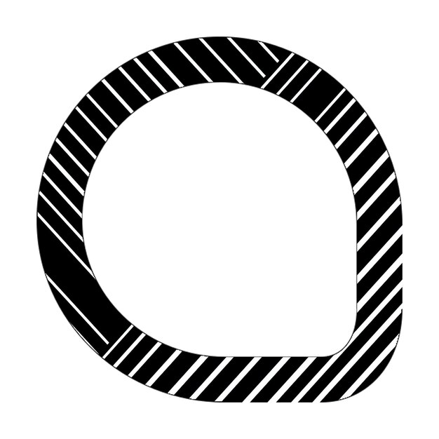 beacon icon black white diagonal lines