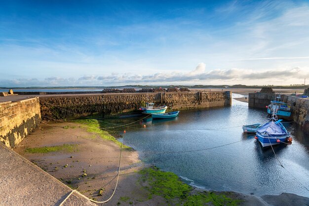 Beadnell Harbour on the Northumberland coast