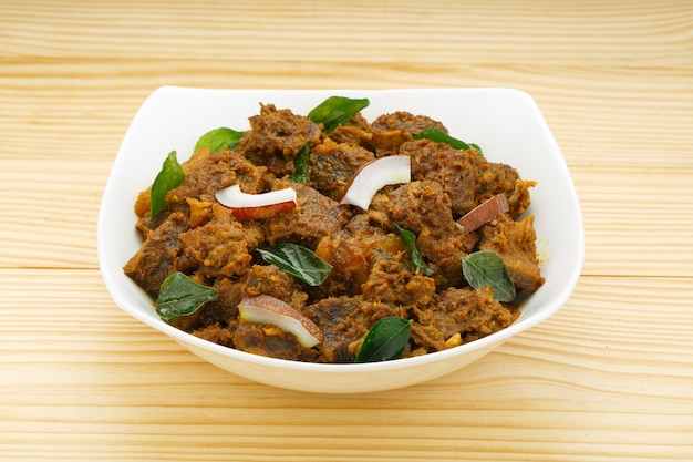 Beaf gebraden of masala kerala eten