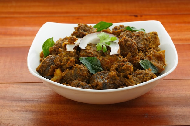 Arrosto di manzo o masala alimento del kerala