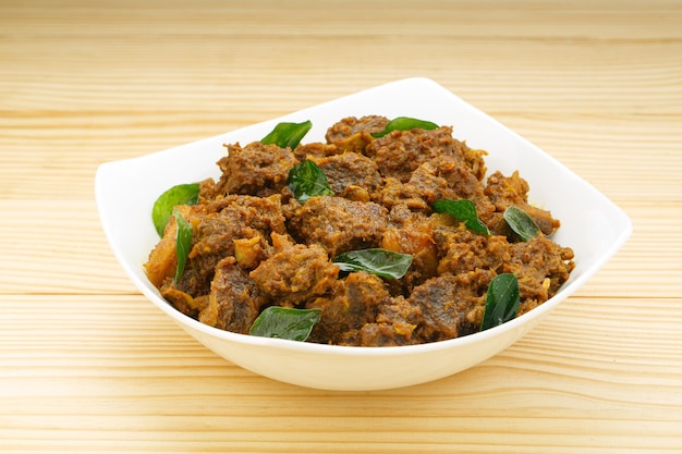 Arrosto di manzo o masala alimento del kerala