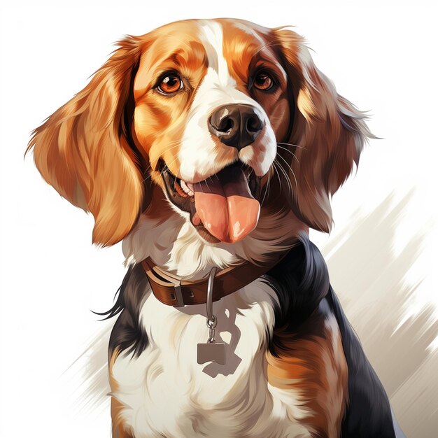 Photo beagle dog cartoon