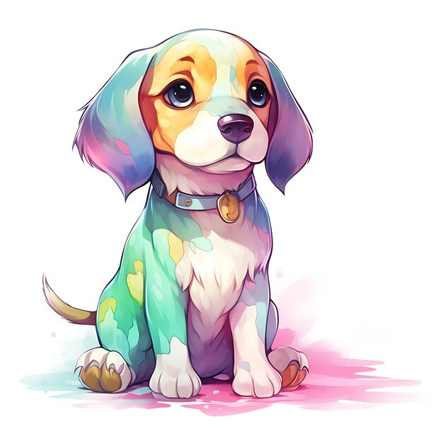 Beagle dog cartoon