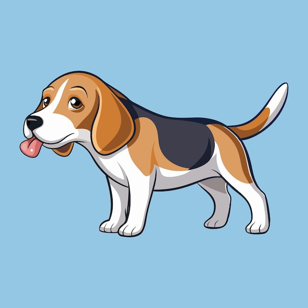 Beagle Nuzzling Vector