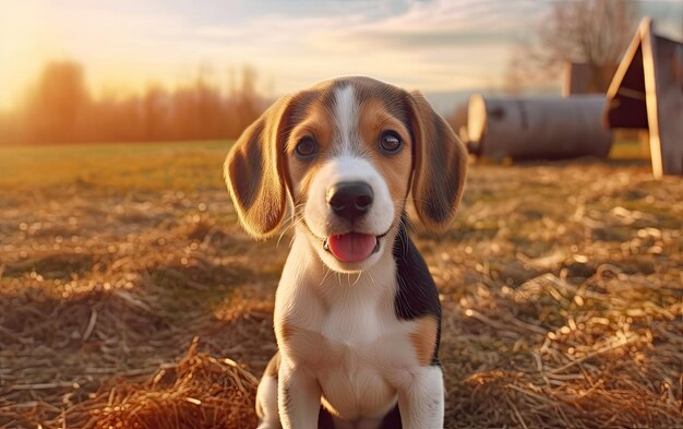 Beagle Puppy Outdoor