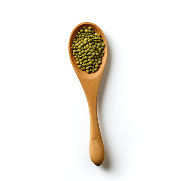 Photo bean spoons for wholesome ingredients and healthy cooking