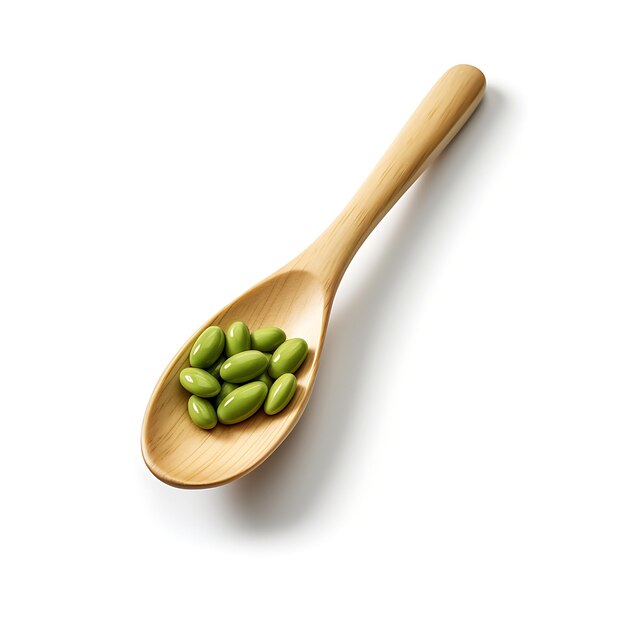 Photo bean spoons for wholesome ingredients and healthy cooking