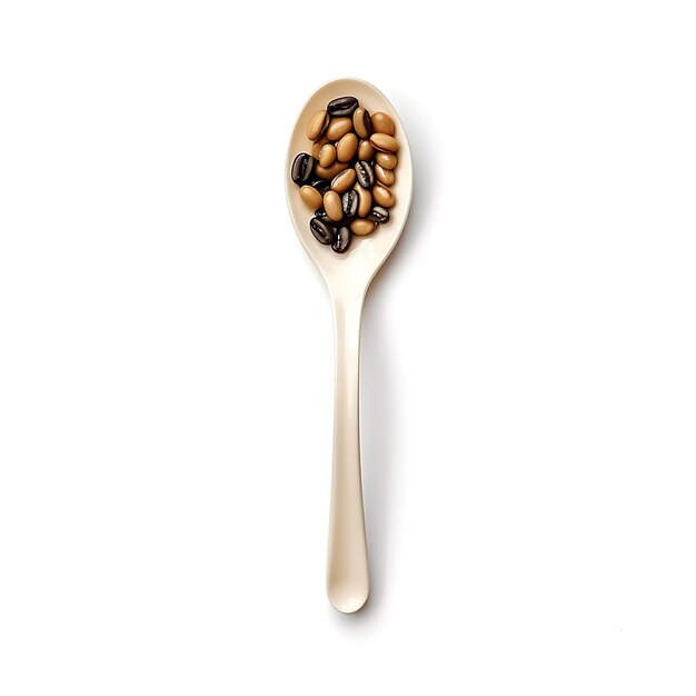 Photo bean spoons for wholesome ingredients and healthy cooking